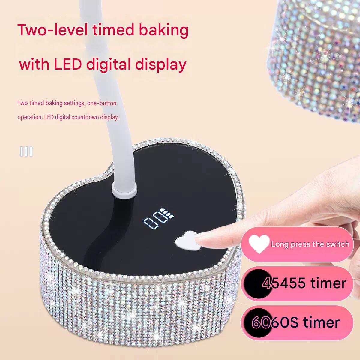 Luxury Diamond Rechargeable Nail Lamp Detail 1
