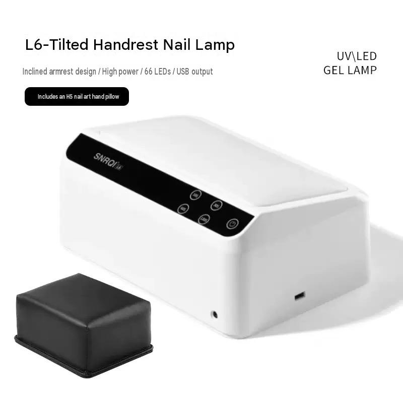 Cordless Rechargeable UV LED Nail Lamp with Hand Rest