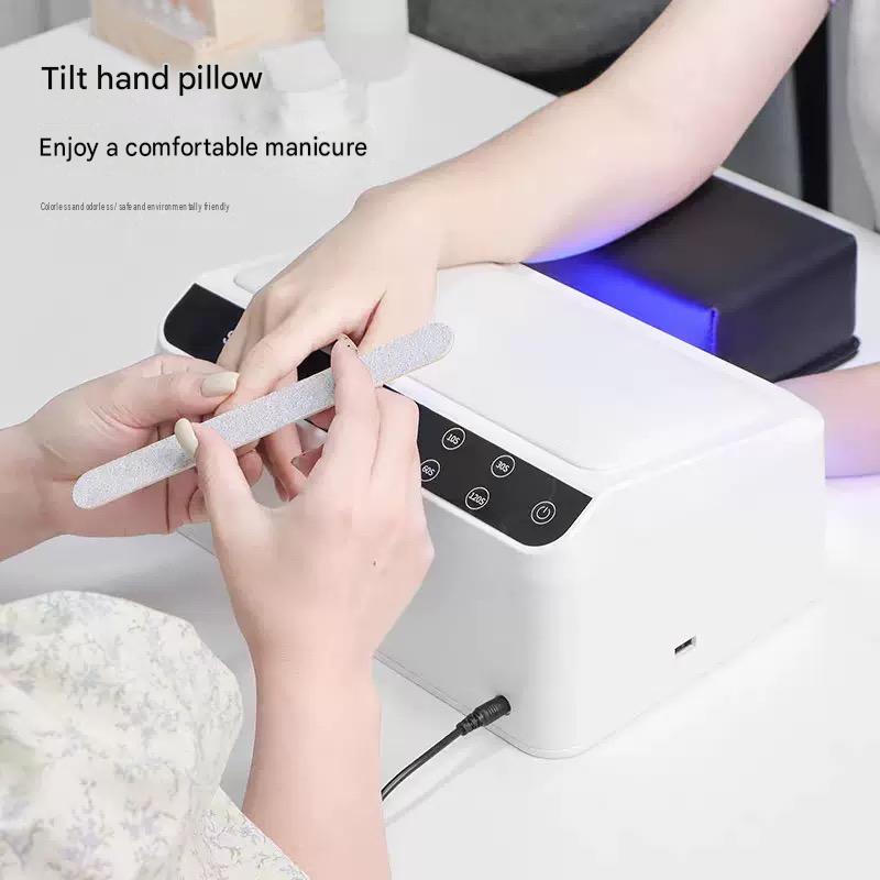 Cordless Rechargeable UV LED Nail Lamp with Hand Rest