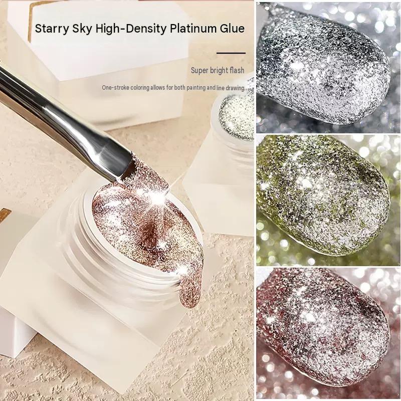 Platinum Effect Gel Polish for Nail Art P-005