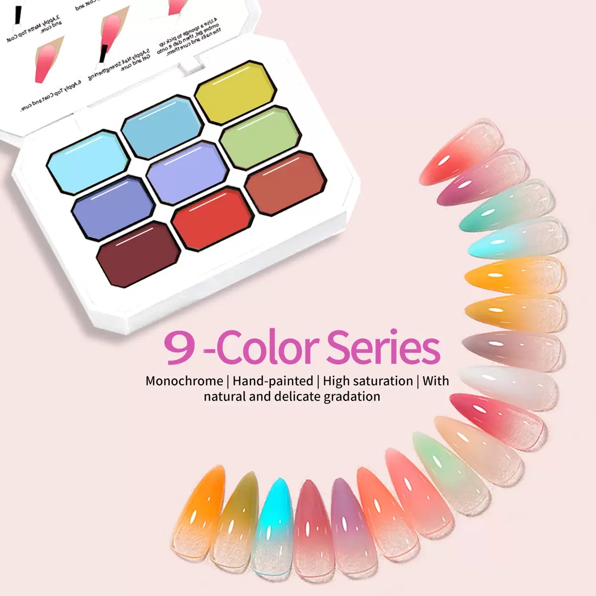 Blooming Nail Gel Color Effect