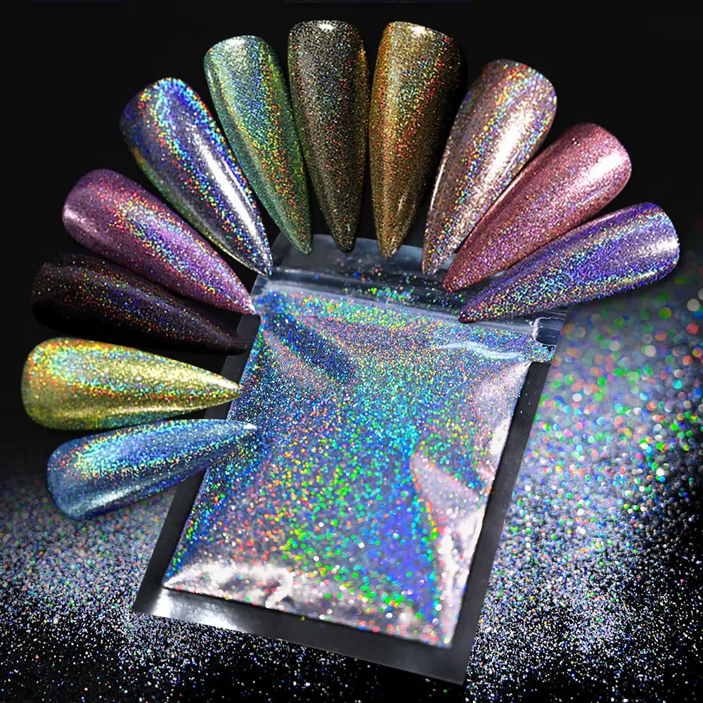 Holographic Nail Glitter Powder