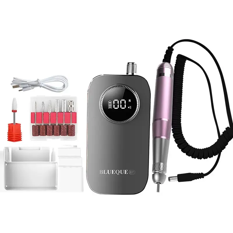 Rechargeable 45000 RPM Nail Drill Machine with Low Vibration