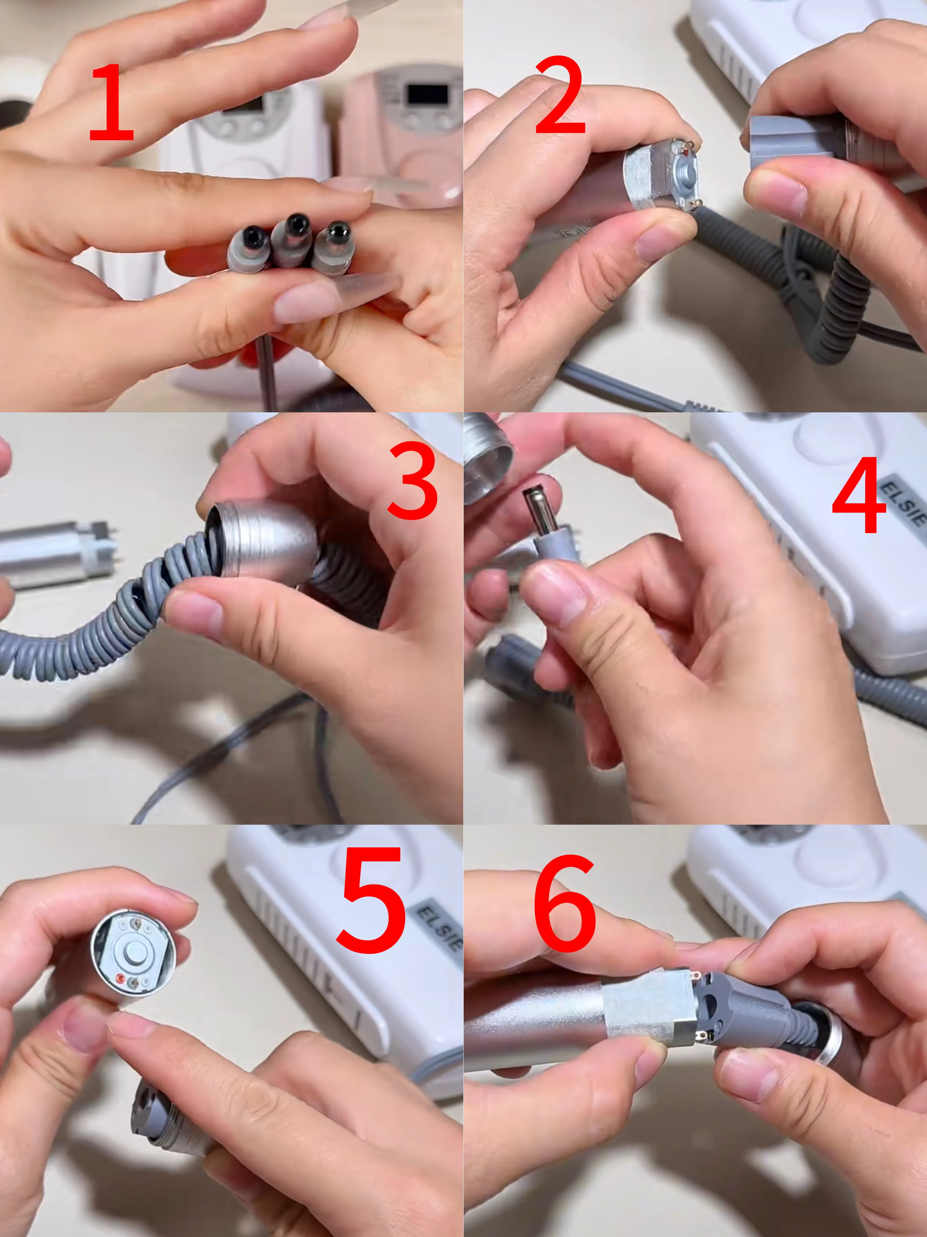 Professional nail drill spare parts