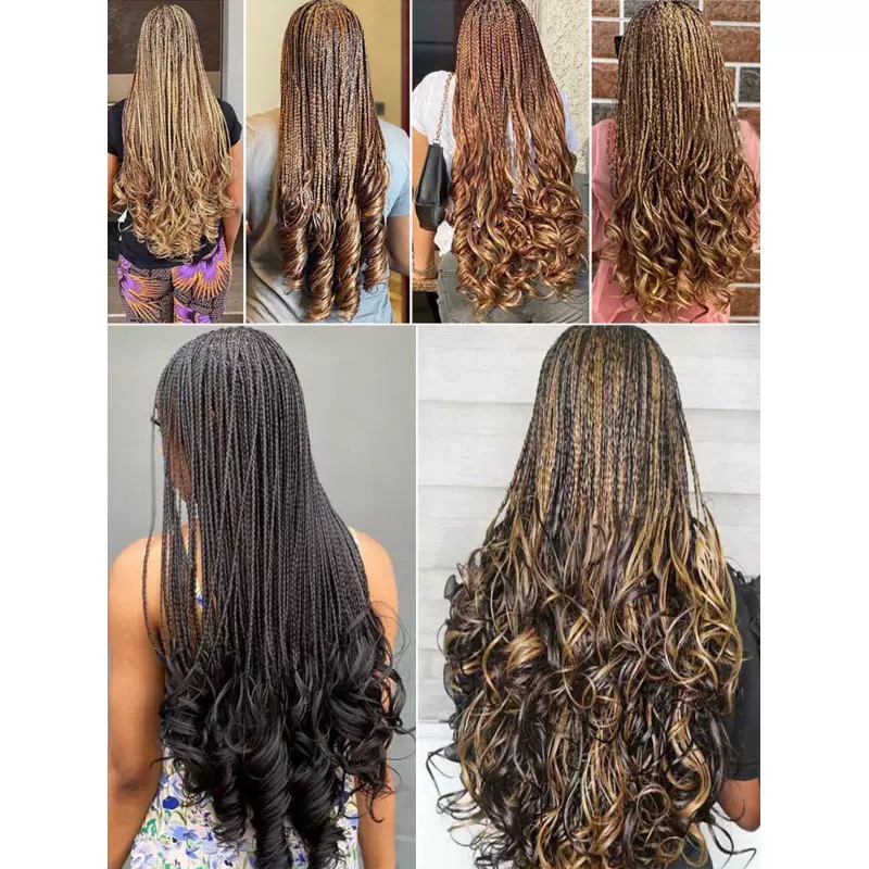 Curly Synthetic Hair Extensions W-003 Wholesale for Salon